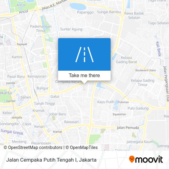 Jalan Cempaka Putih Tengah I map