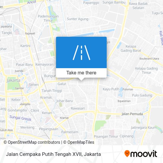 Jalan Cempaka Putih Tengah XVII map