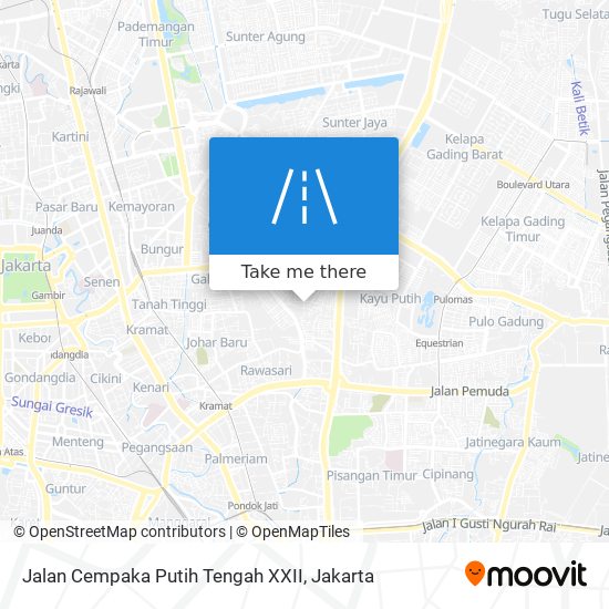 Jalan Cempaka Putih Tengah XXII map