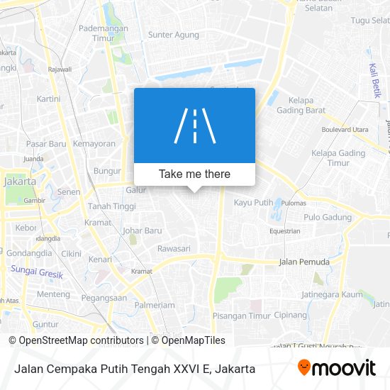 Jalan Cempaka Putih Tengah XXVI E map