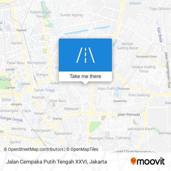 Jalan Cempaka Putih Tengah XXVI map