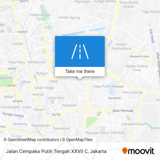 Jalan Cempaka Putih Tengah XXVII C map