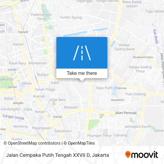 Jalan Cempaka Putih Tengah XXVII D map