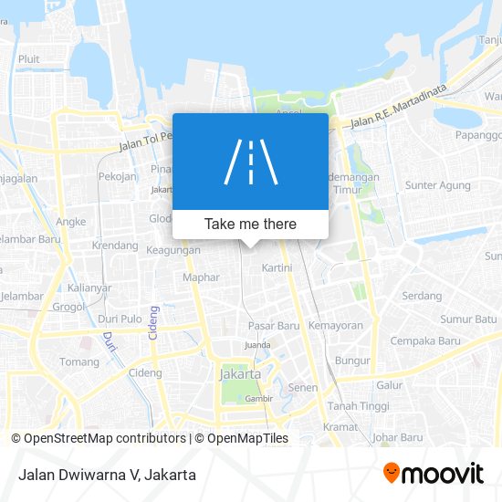 Jalan Dwiwarna V map