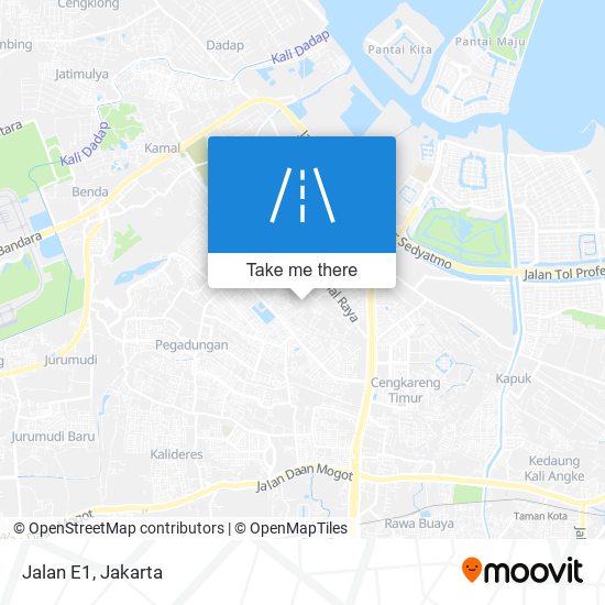 Jalan E1 map