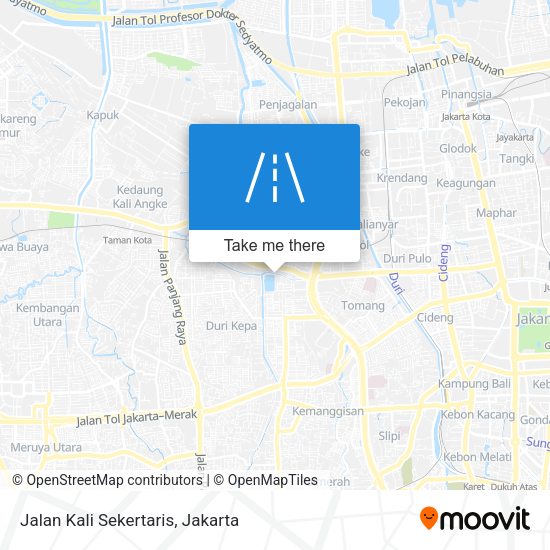 Jalan Kali Sekertaris map