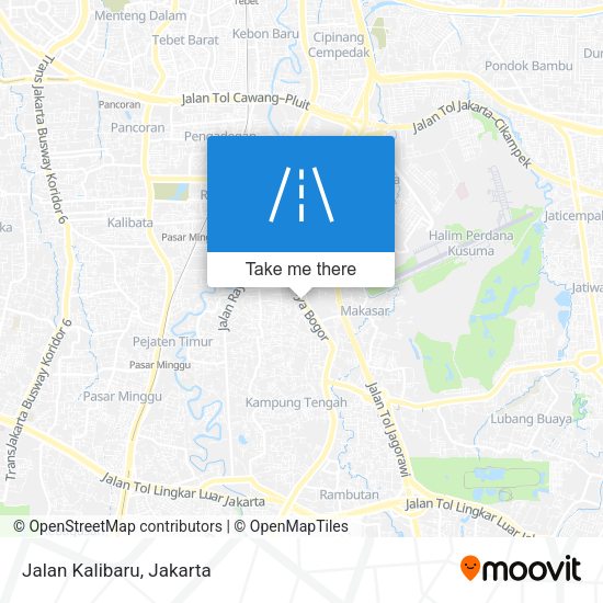 Jalan Kalibaru map