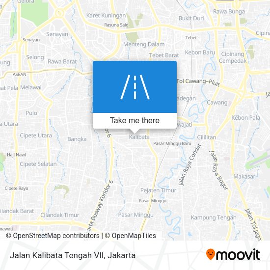Jalan Kalibata Tengah VII map
