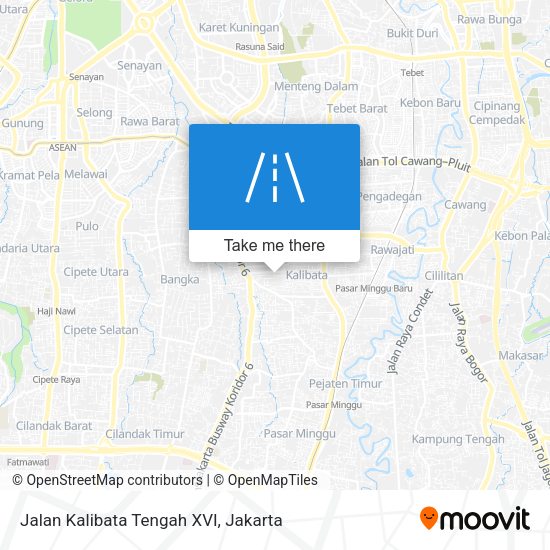 Jalan Kalibata Tengah XVI map