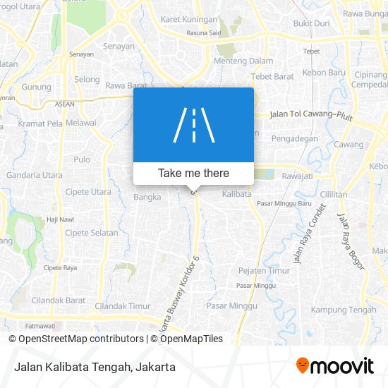 Jalan Kalibata Tengah map