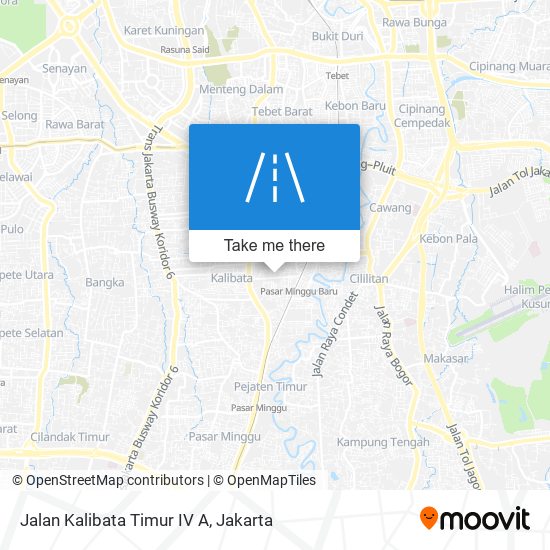 Jalan Kalibata Timur IV A map