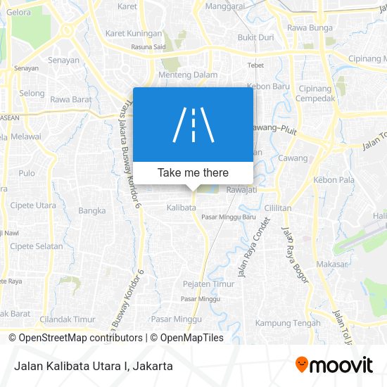 Jalan Kalibata Utara I map