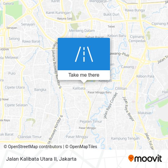 Jalan Kalibata Utara II map