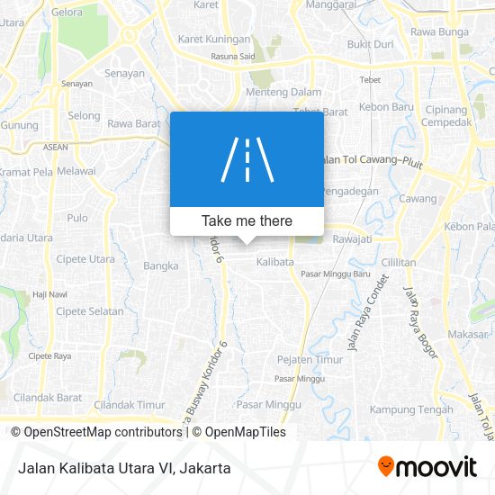 Jalan Kalibata Utara VI map