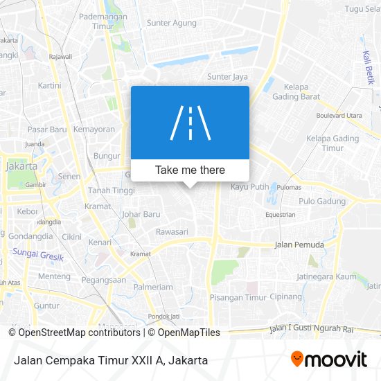 Jalan Cempaka Timur XXII A map