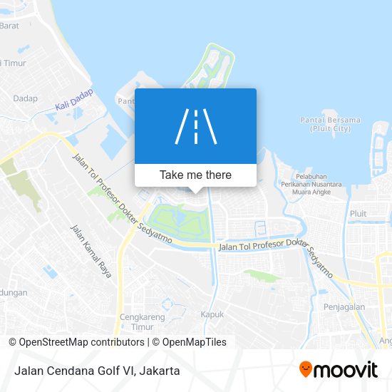 Jalan Cendana Golf VI map