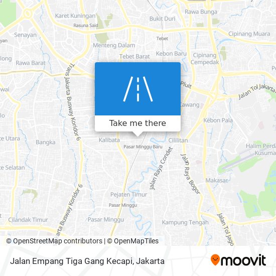 Jalan Empang Tiga Gang Kecapi map