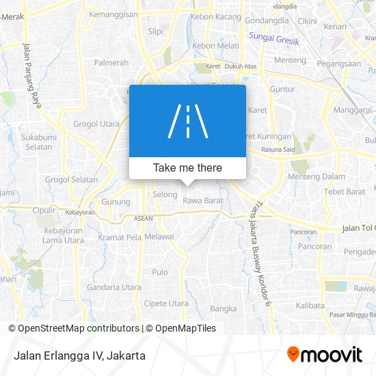 Jalan Erlangga IV map