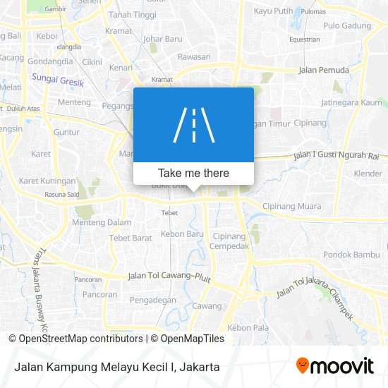 Jalan Kampung Melayu Kecil I map