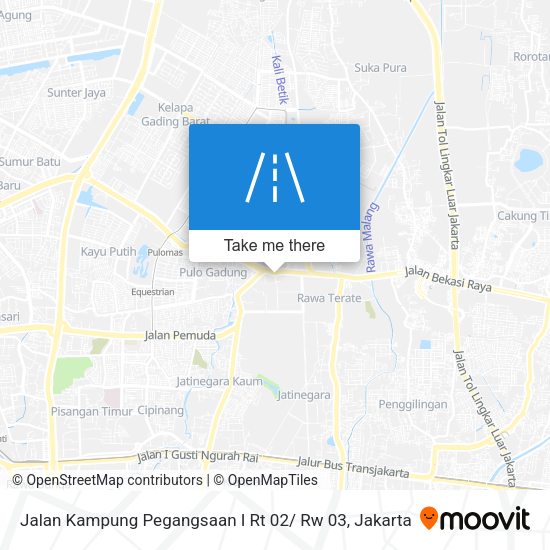 Jalan Kampung Pegangsaan I Rt 02/ Rw 03 map