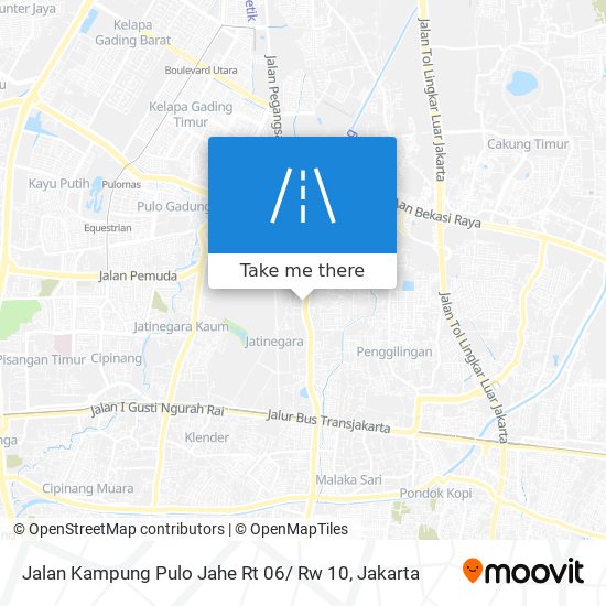 Jalan Kampung Pulo Jahe Rt 06/ Rw 10 map