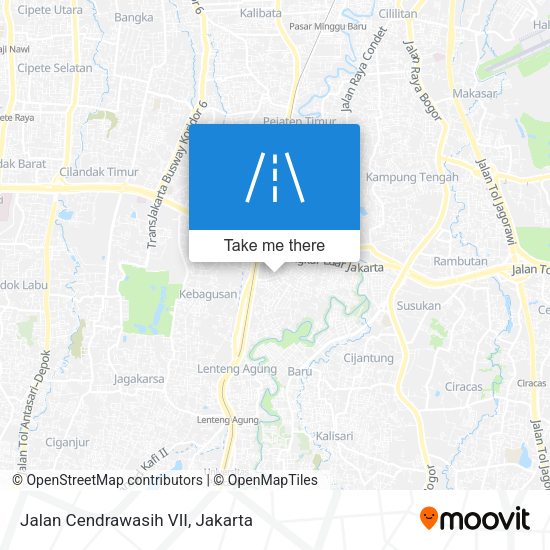 Jalan Cendrawasih VII map