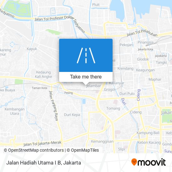 Jalan Hadiah Utama I B map