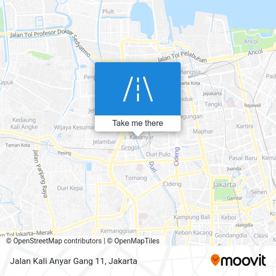 Jalan Kali Anyar Gang 11 map