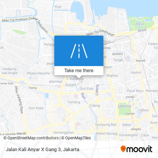 Jalan Kali Anyar X Gang 3 map