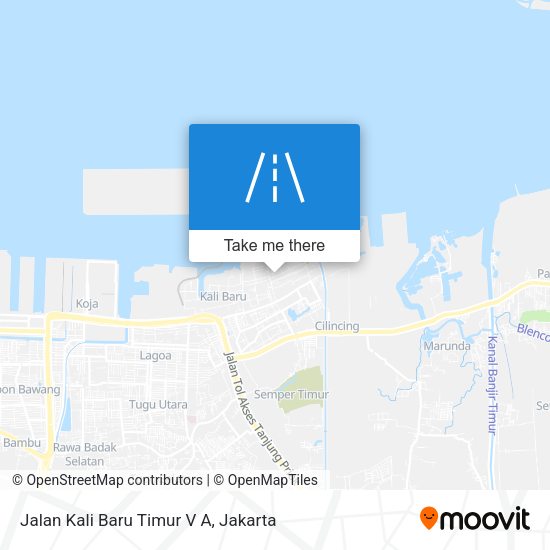 Jalan Kali Baru Timur V A map
