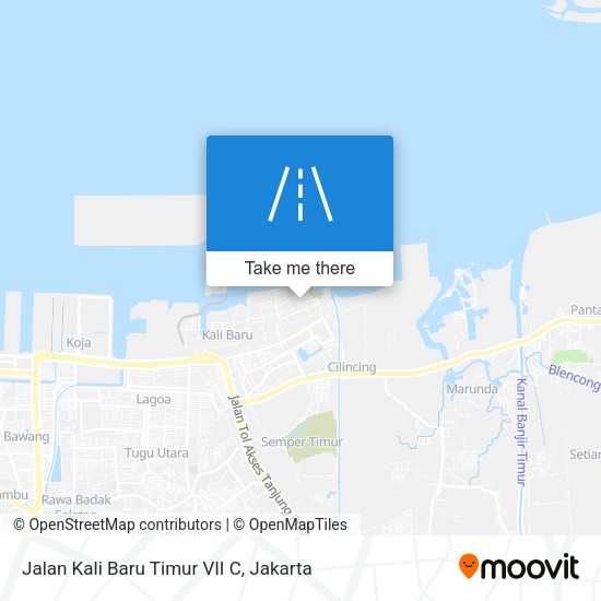 Jalan Kali Baru Timur VII C map
