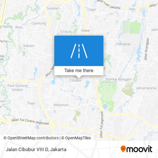 Jalan Cibubur VIII D map