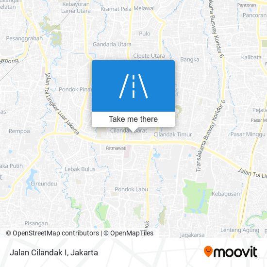 Jalan Cilandak I map