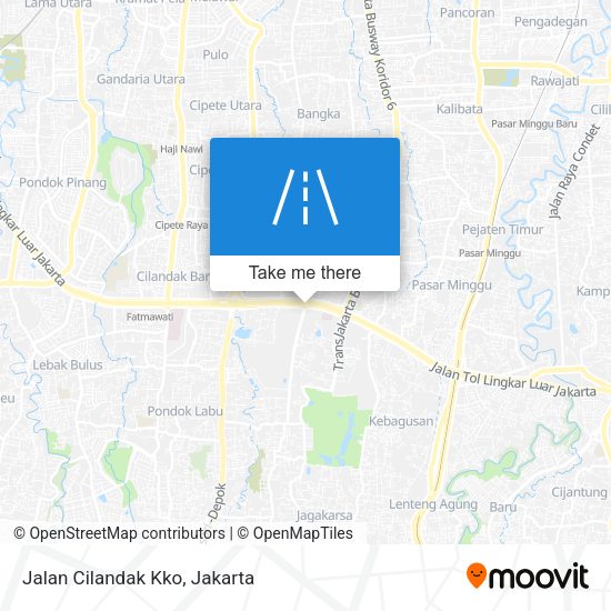 Jalan Cilandak Kko map