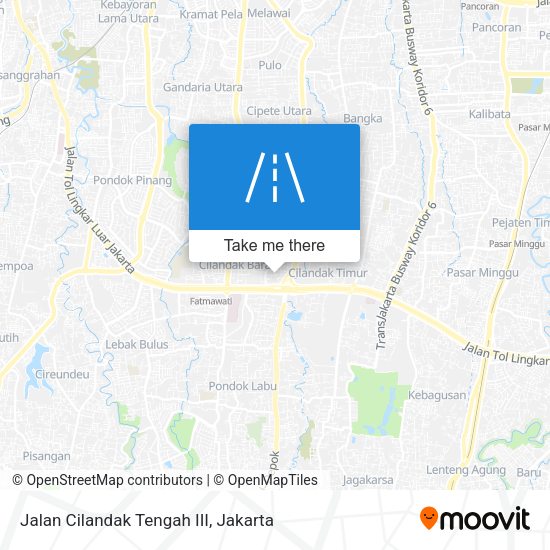 Jalan Cilandak Tengah III map