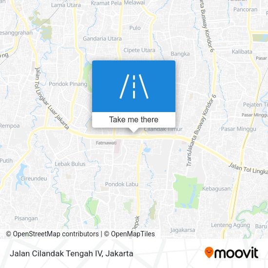 Jalan Cilandak Tengah IV map