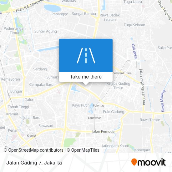 Jalan Gading 7 map