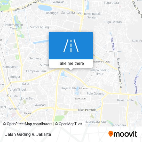 Jalan Gading 9 map