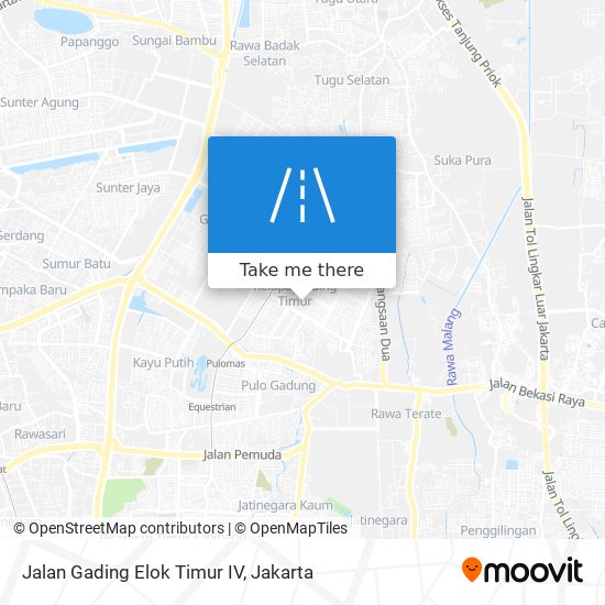 Jalan Gading Elok Timur IV map