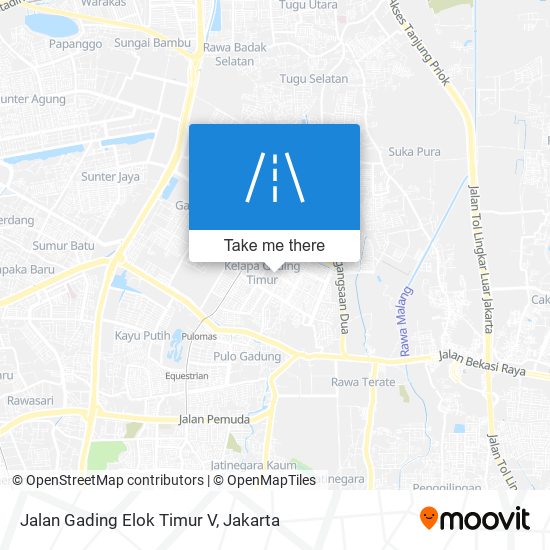 Jalan Gading Elok Timur V map