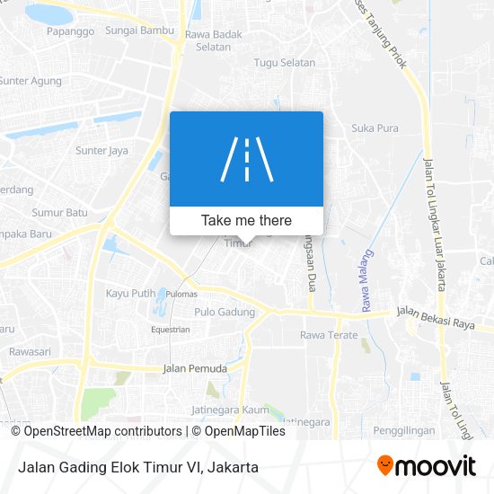 Jalan Gading Elok Timur VI map