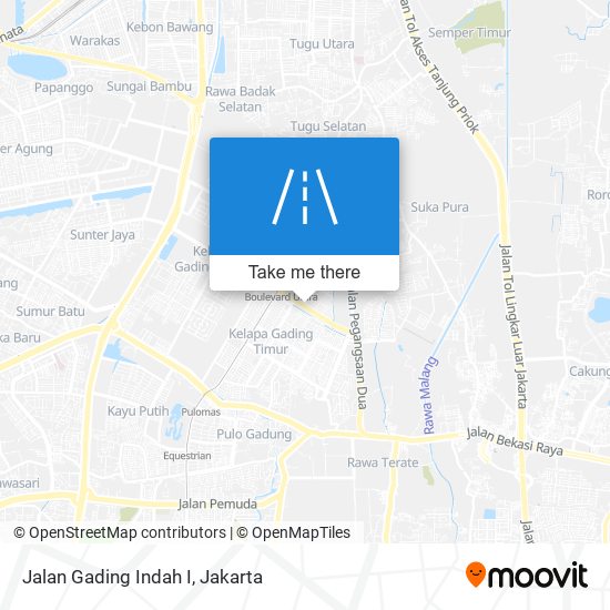 Jalan Gading Indah I map