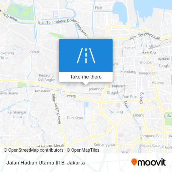 Jalan Hadiah Utama III B map