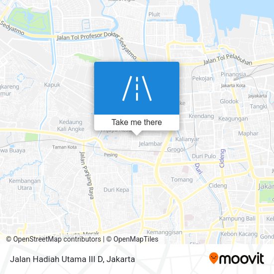 Jalan Hadiah Utama III D map