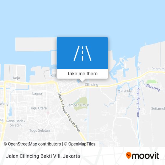 Jalan Cilincing Bakti VIII map