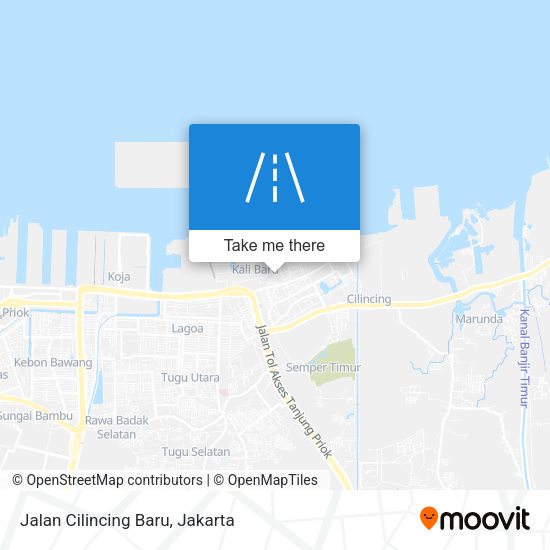 Jalan Cilincing Baru map