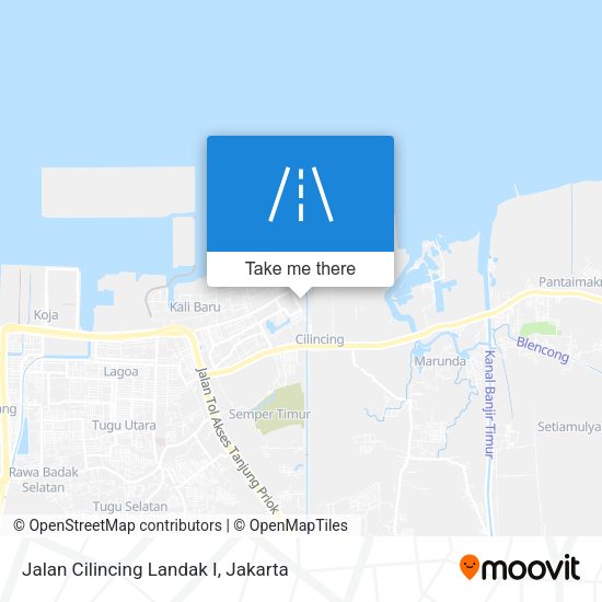 Jalan Cilincing Landak I map