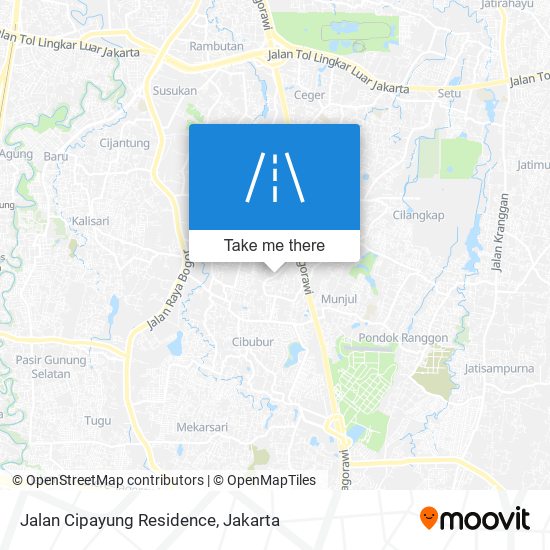 Jalan Cipayung Residence map