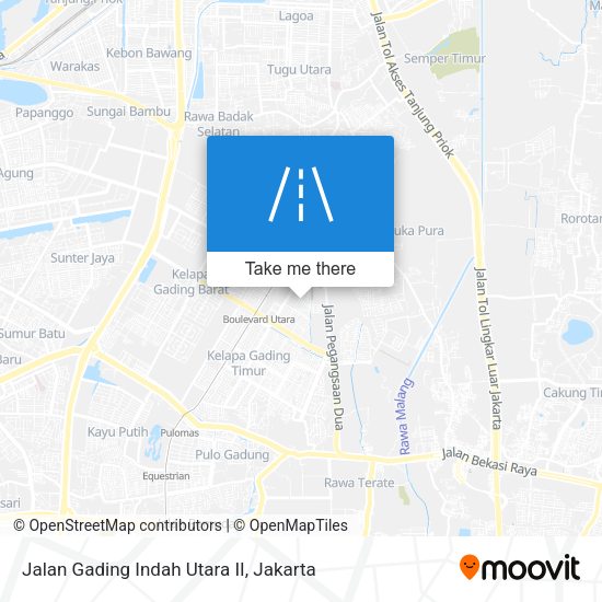 Jalan Gading Indah Utara II map