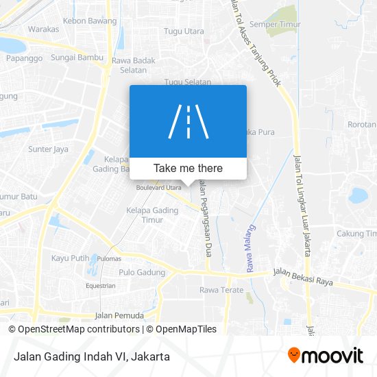 Jalan Gading Indah VI map